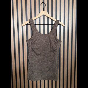 New Hard Tail Tank Top Medium Brown Khaki Heather All Wear Stretch Dead Stock